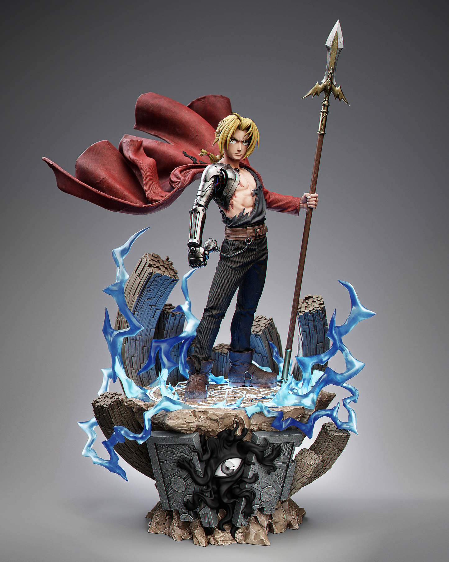 Edward Elric Style Fullmetal Alchemist Unpainted Resin Kit (1/6-1/12)