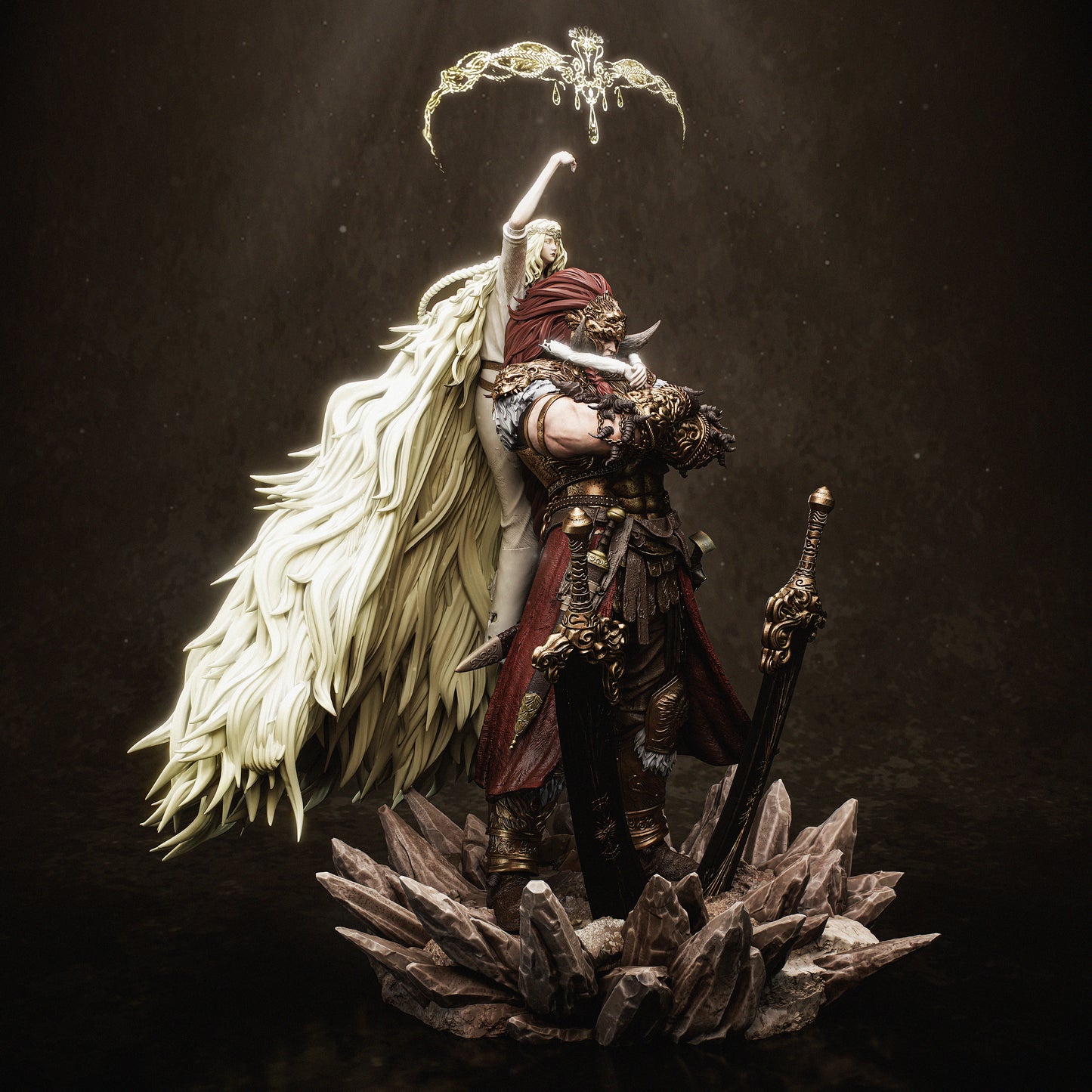 Radahn & Miquella Style Elden Ring Unpainted Resin Garage Kit (1/6-1/12)