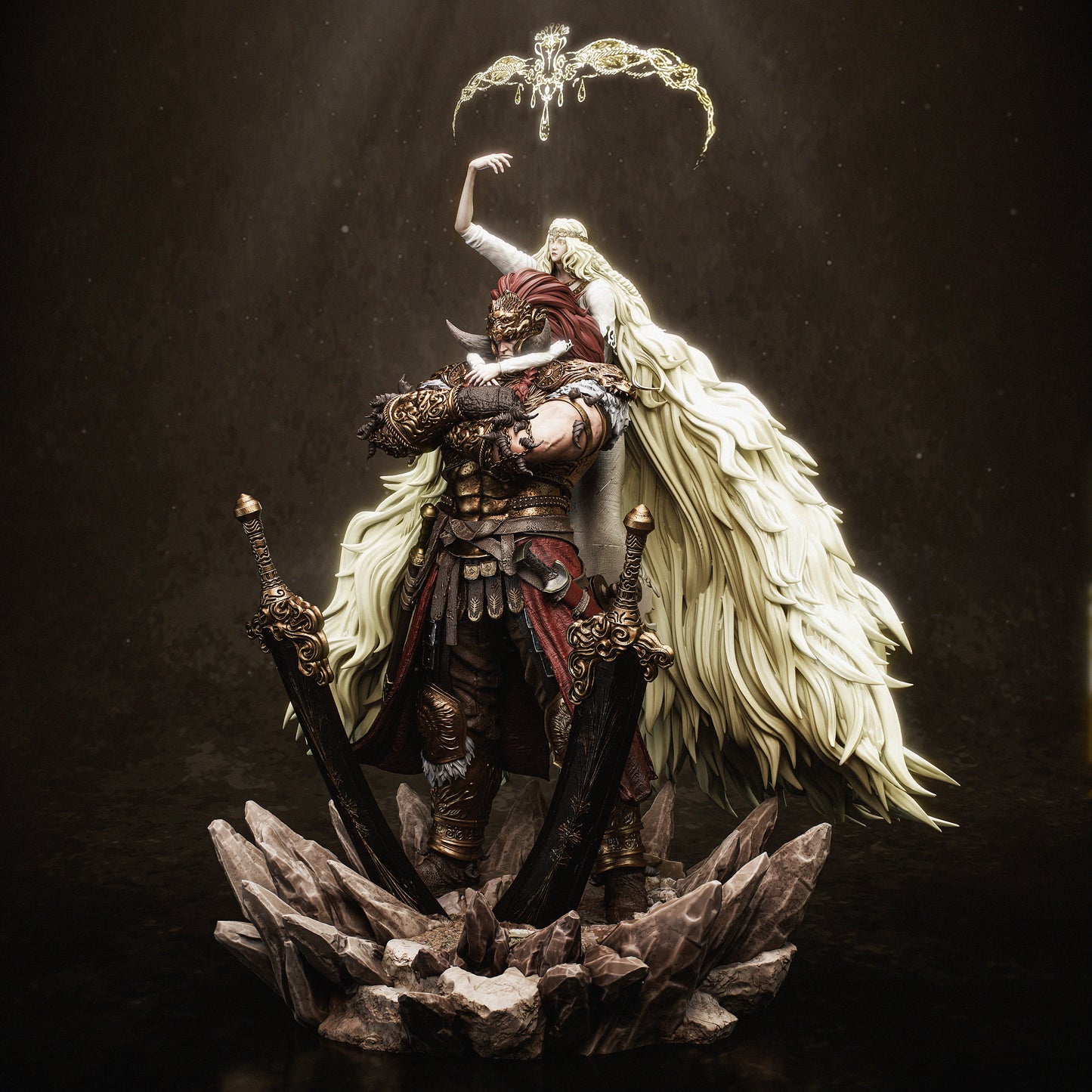 Radahn & Miquella Style Elden Ring Unpainted Resin Garage Kit (1/6-1/12)
