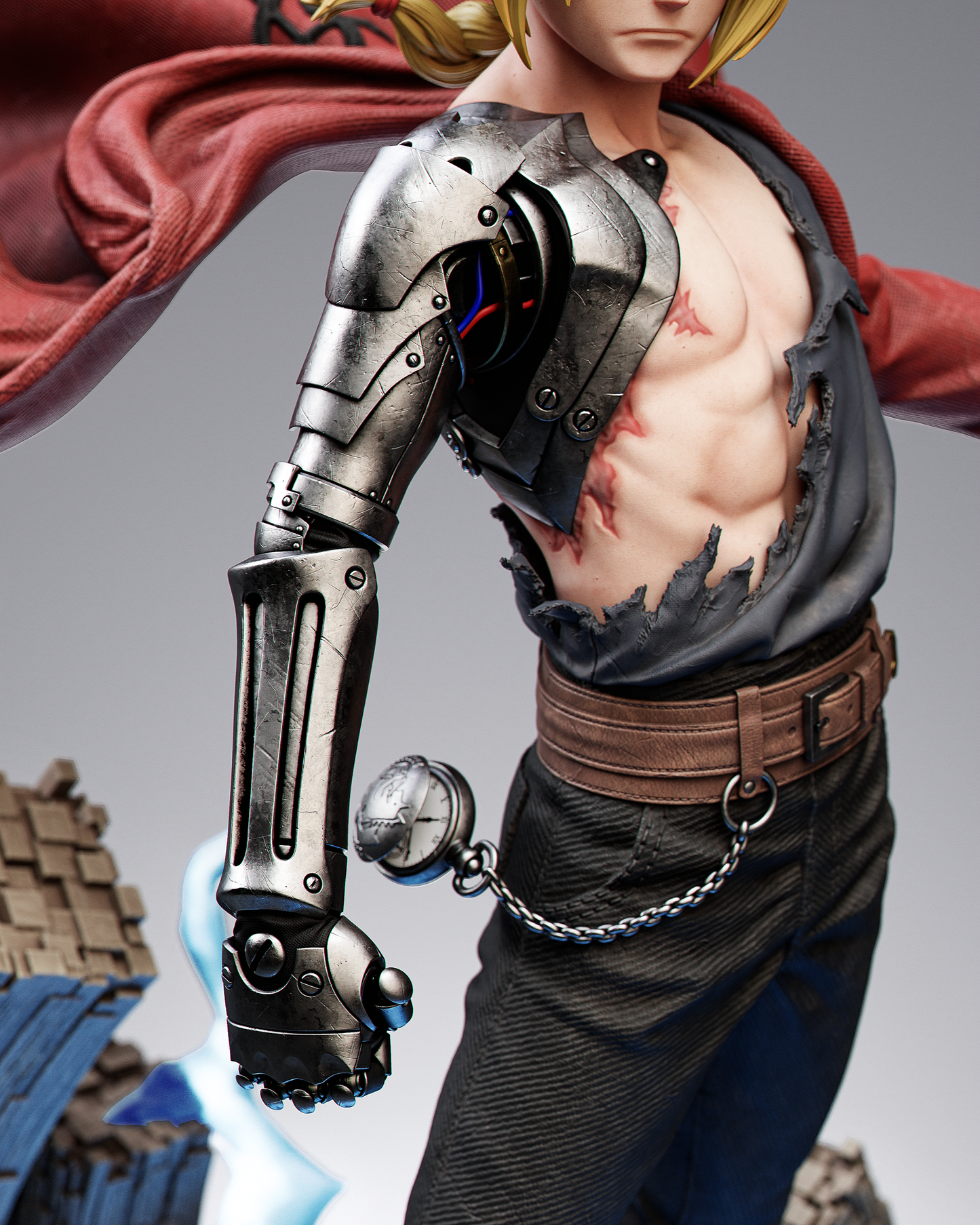 Edward Elric Style Fullmetal Alchemist Unpainted Resin Kit (1/6-1/12)