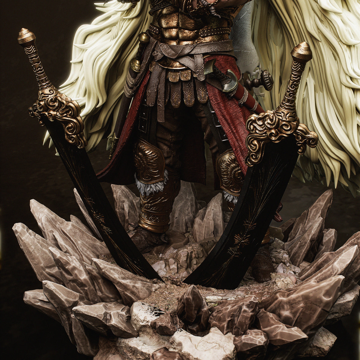 Radahn & Miquella Style Elden Ring Unpainted Resin Garage Kit (1/6-1/12)