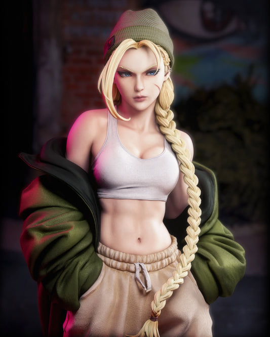 Cammy Style Street Fighter Unpainted Resin Garage Kit (1/6-1/12)