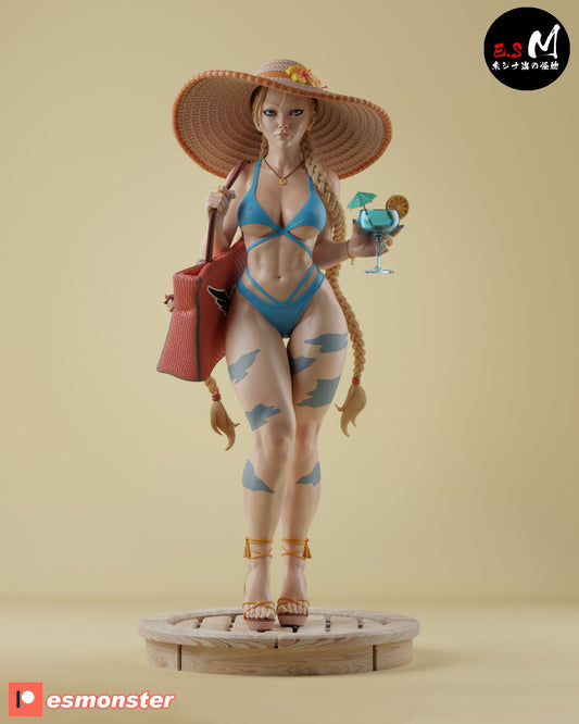 Beach Cammy Style Street Fighter Unpainted Resin Garage Kit (1/6-1/12)
