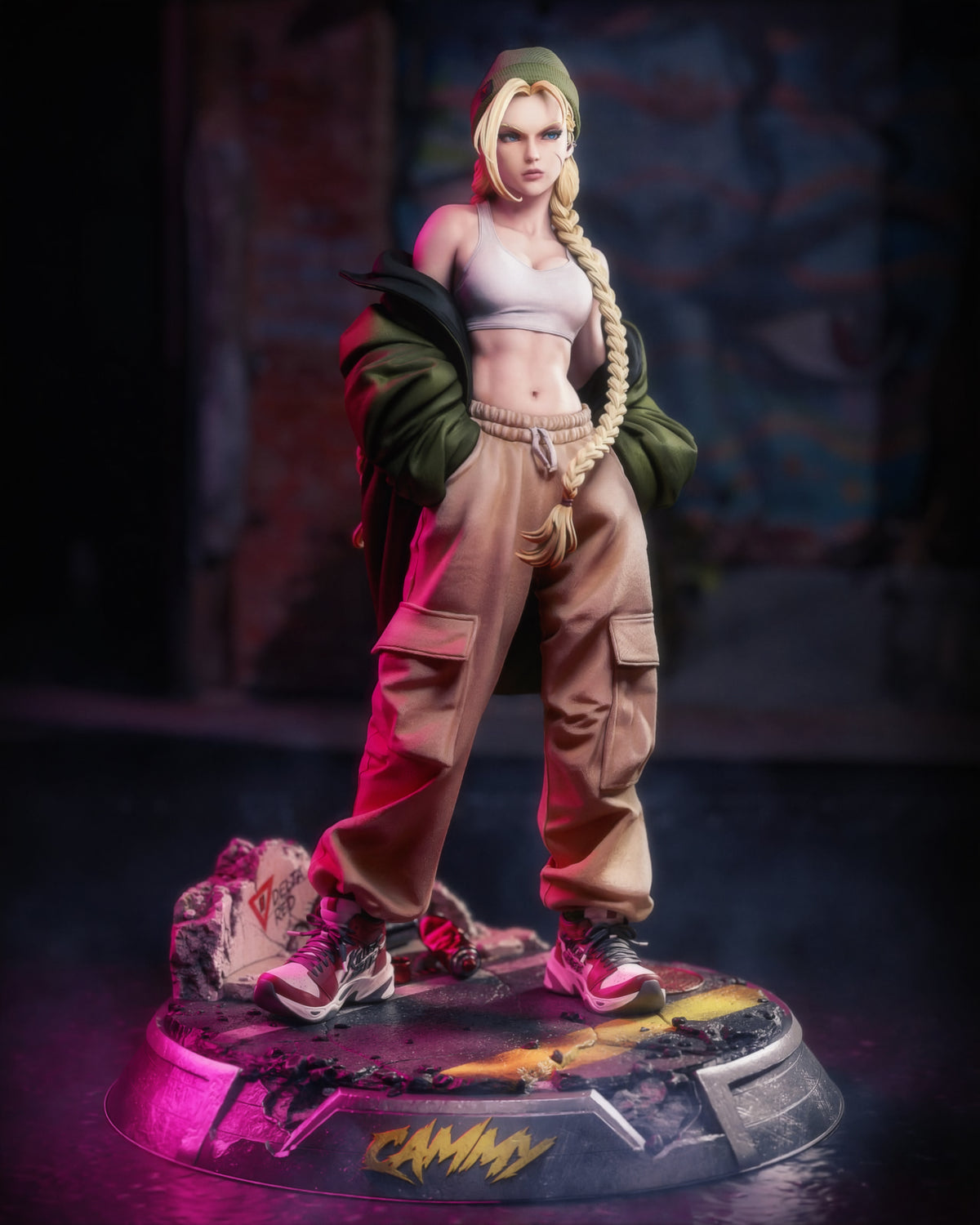 Cammy Style Street Fighter Unpainted Resin Garage Kit (1/6-1/12)
