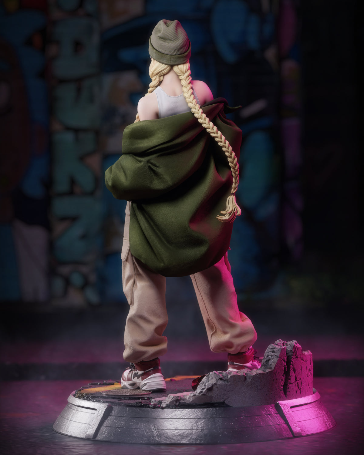 Cammy Style Street Fighter Unpainted Resin Garage Kit (1/6-1/12)