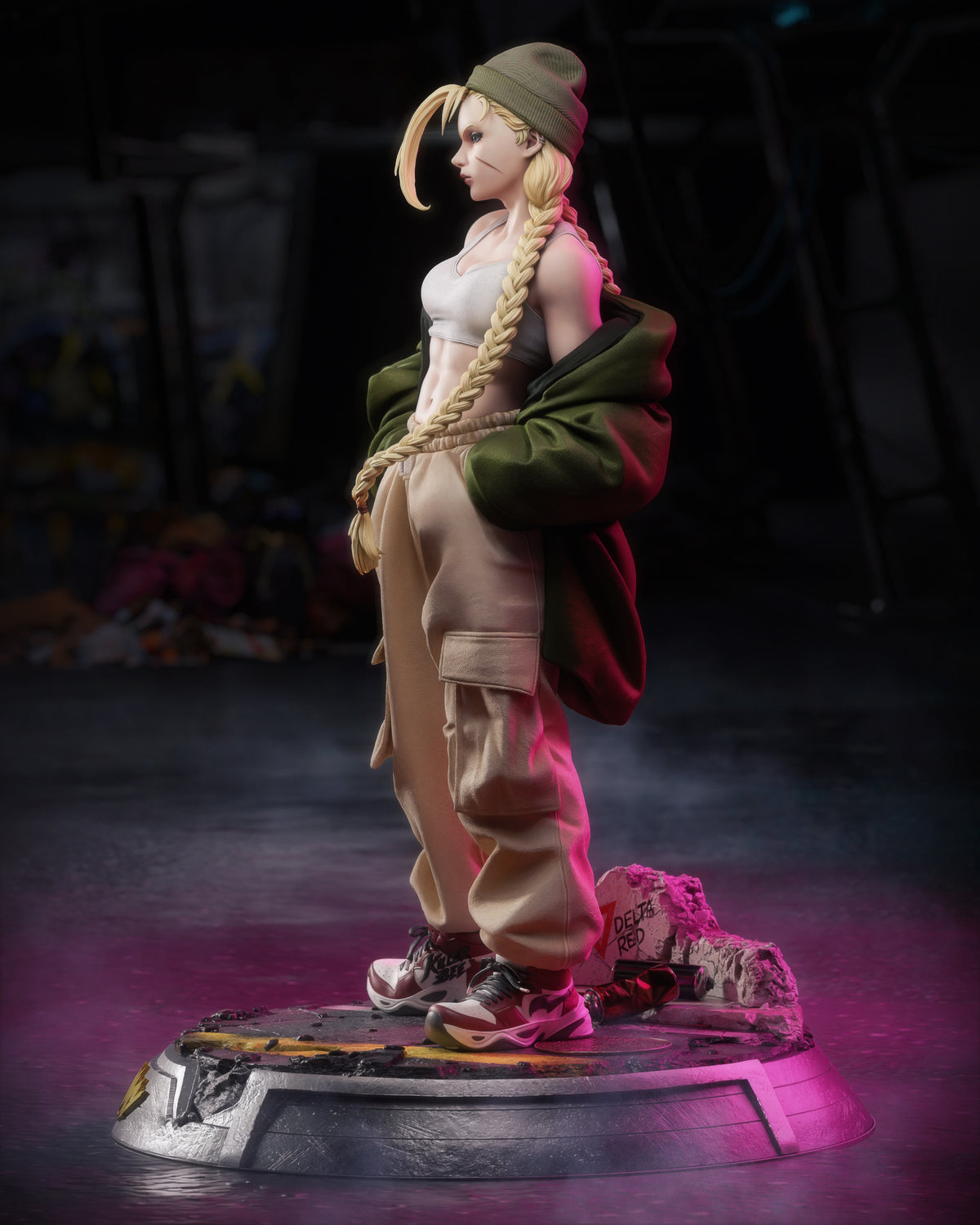 Cammy Style Street Fighter Unpainted Resin Garage Kit (1/6-1/12)
