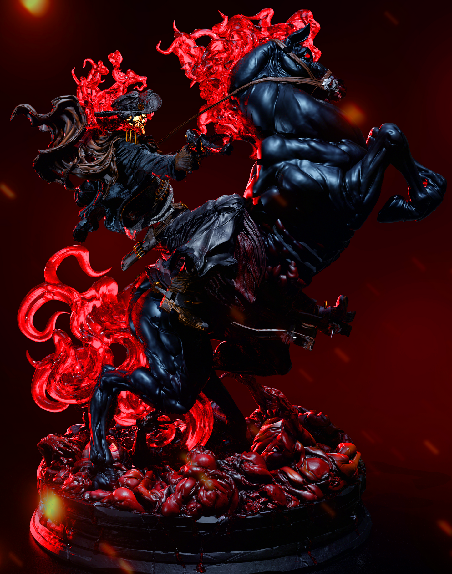 Carter Slade Style Phantom Rider – Unpainted 3D Printed Model Kit