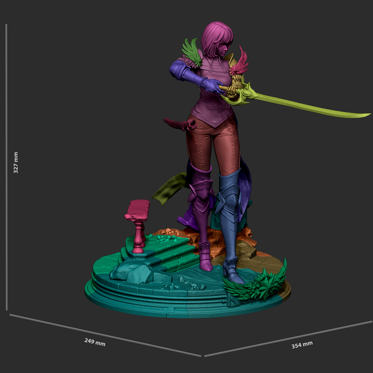 Cha Hae-In Style Solo Leveling Unpainted Resin Garage Kit (1/6-1/12)