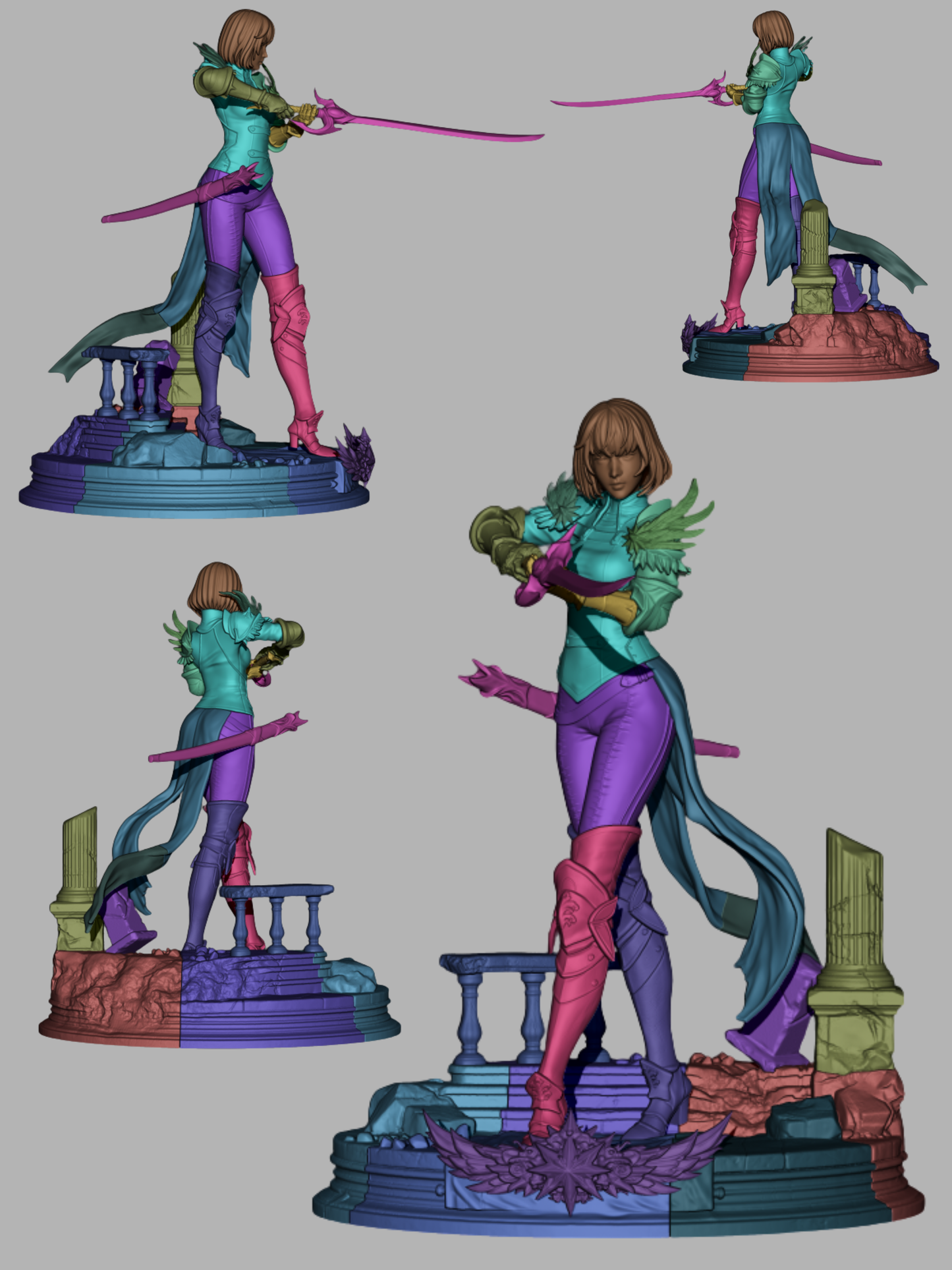 Cha Hae-In Style Solo Leveling Unpainted Resin Garage Kit (1/6-1/12)