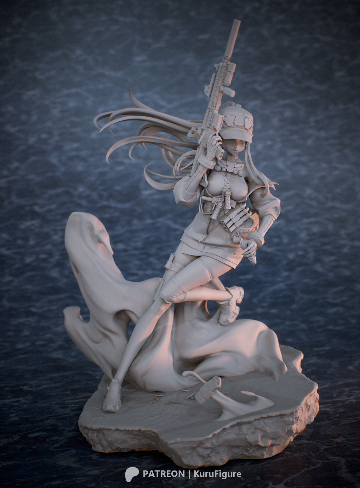 Klukai Style Girls Frontline 2 Unpainted Resin Kit (1/6-1/12)