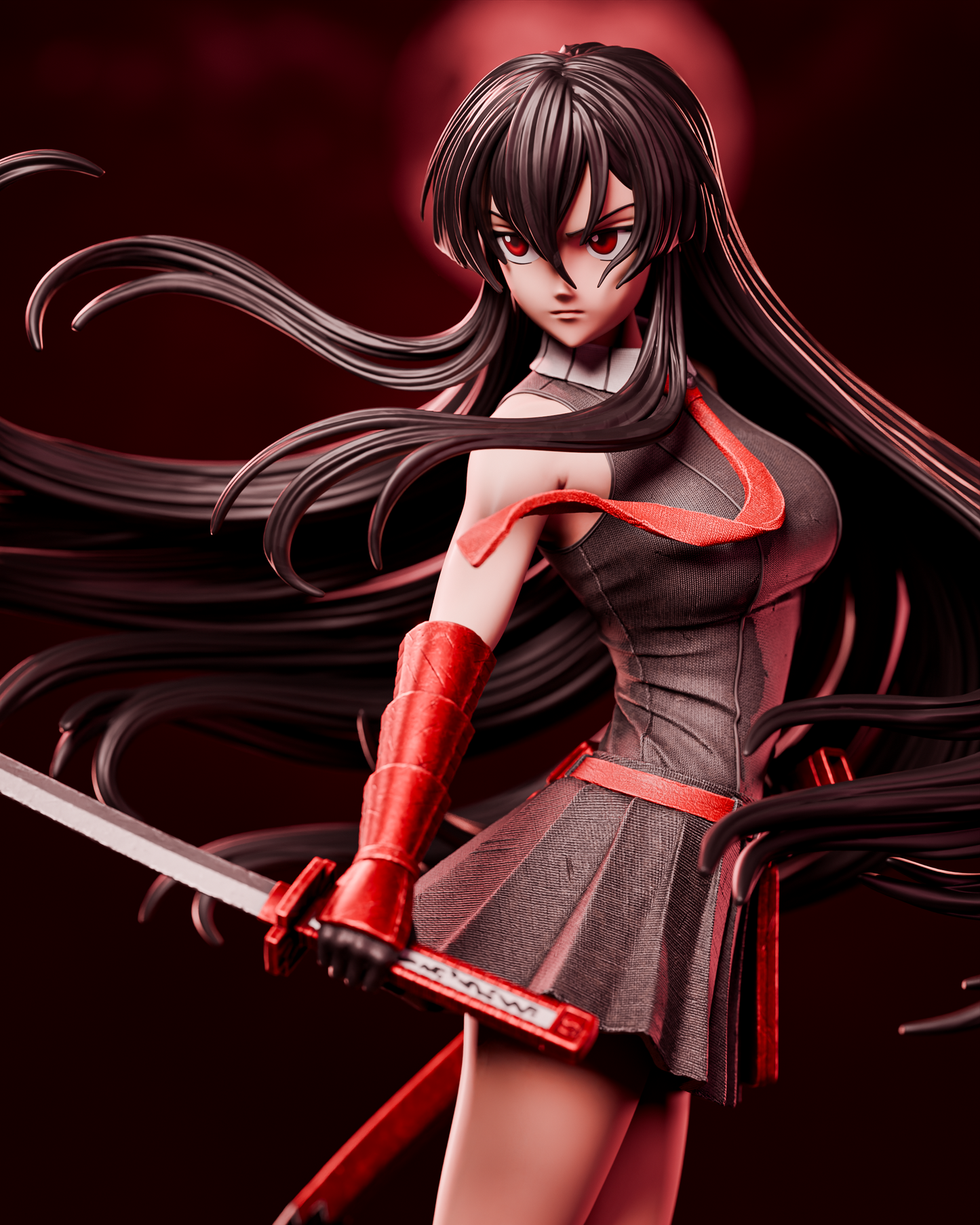 Akame Style Imperial Assassin Resin Kit – Unpainted 3D Printed Model Kit