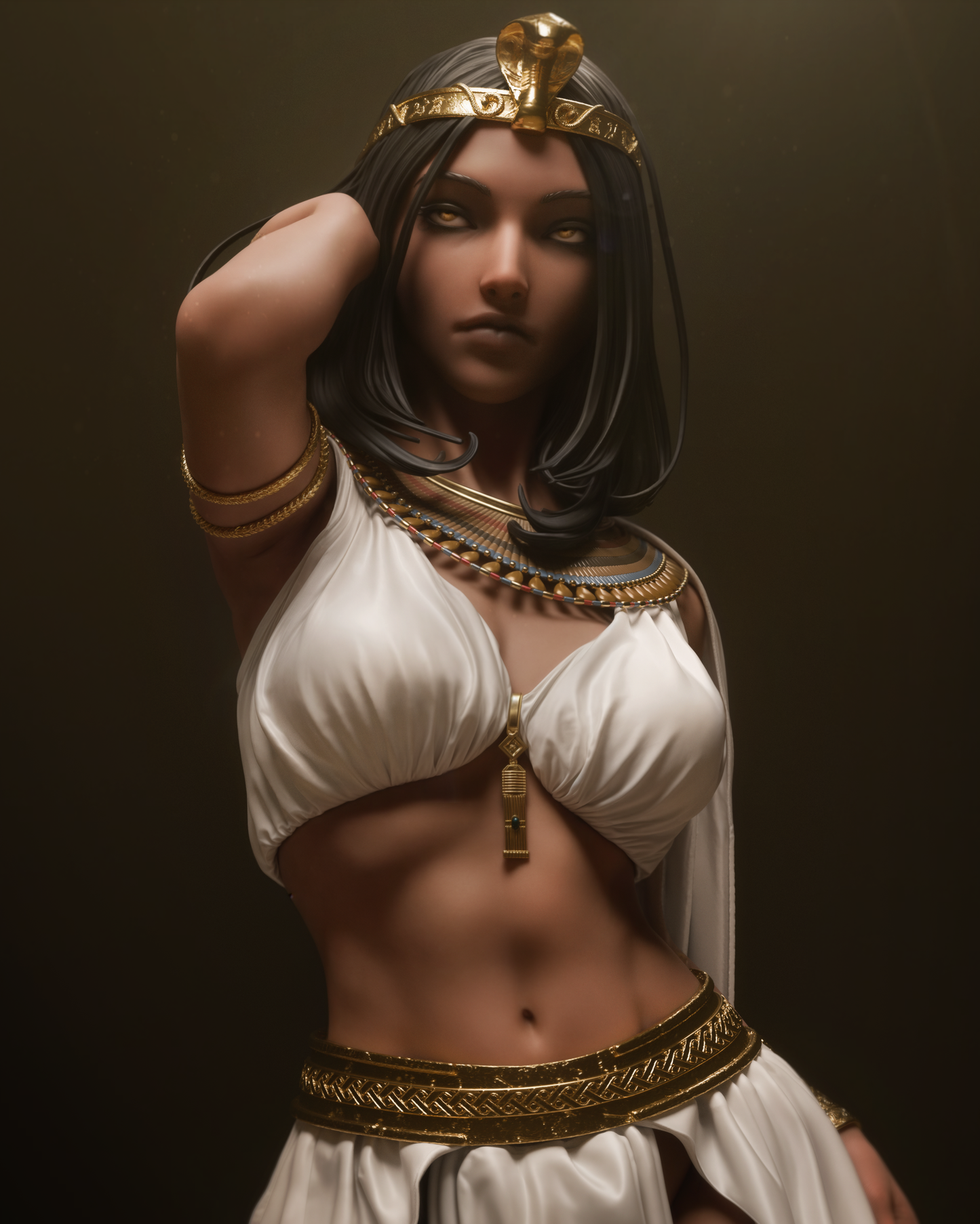 Modern Egyptian Queen Cleopatra resin kit – Unpainted 3D Printed Model kit