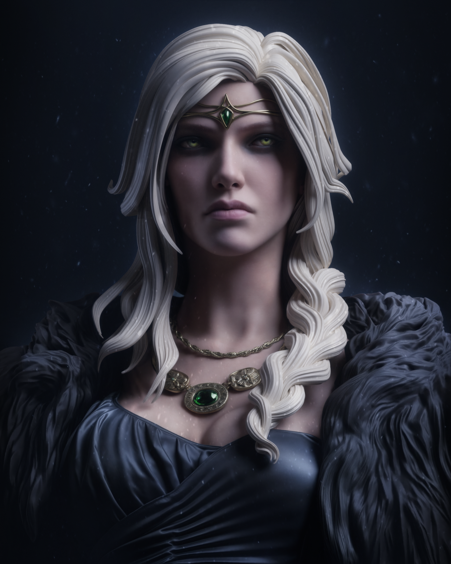 Norse Goddess Freyja resin kit – Unpainted 3D Printed Model kit