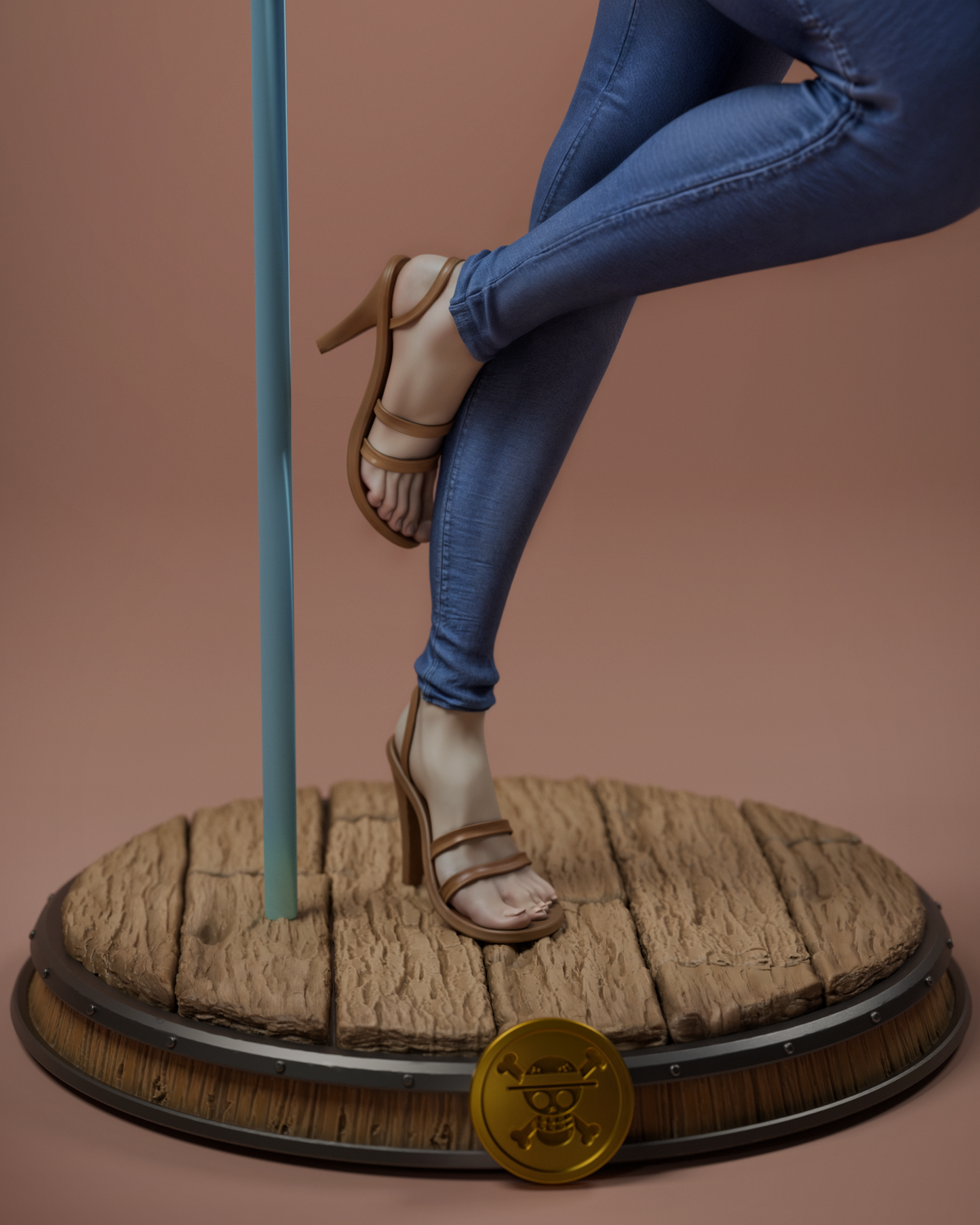 Nami style Navigator Scout Girl resin kit – Unpainted 3D Printed Model kit