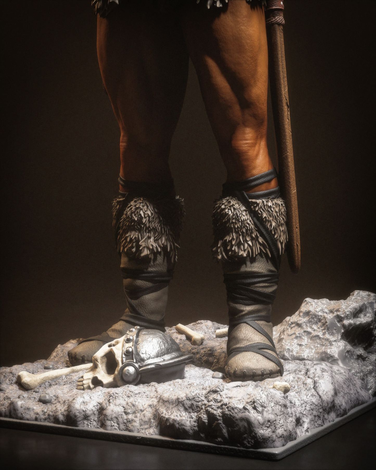 Conan style TV Barbarian King resin kit – Unpainted 3D Printed Model kit