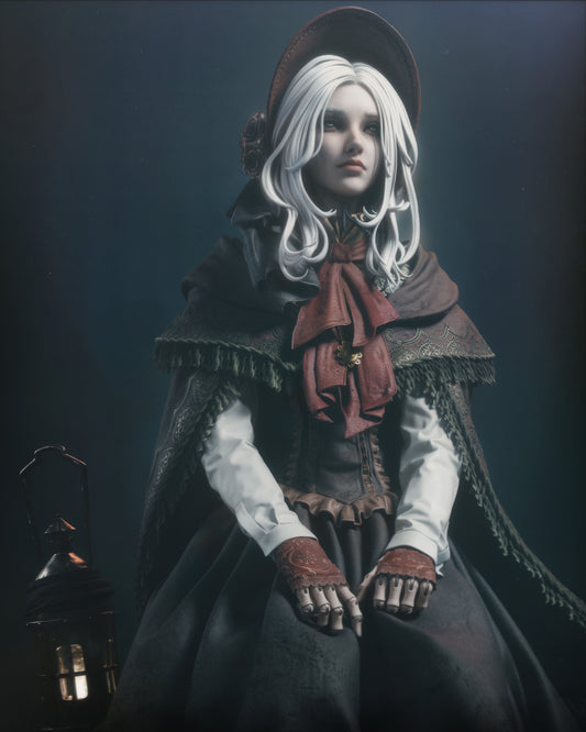 Waiting Plain Doll Style Bloodborne Unpainted Resin Garage Model Kit (1/6-1/12)