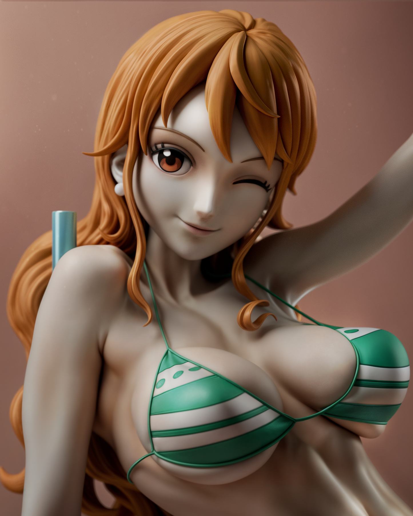 Nami style Navigator Scout Girl resin kit – Unpainted 3D Printed Model kit