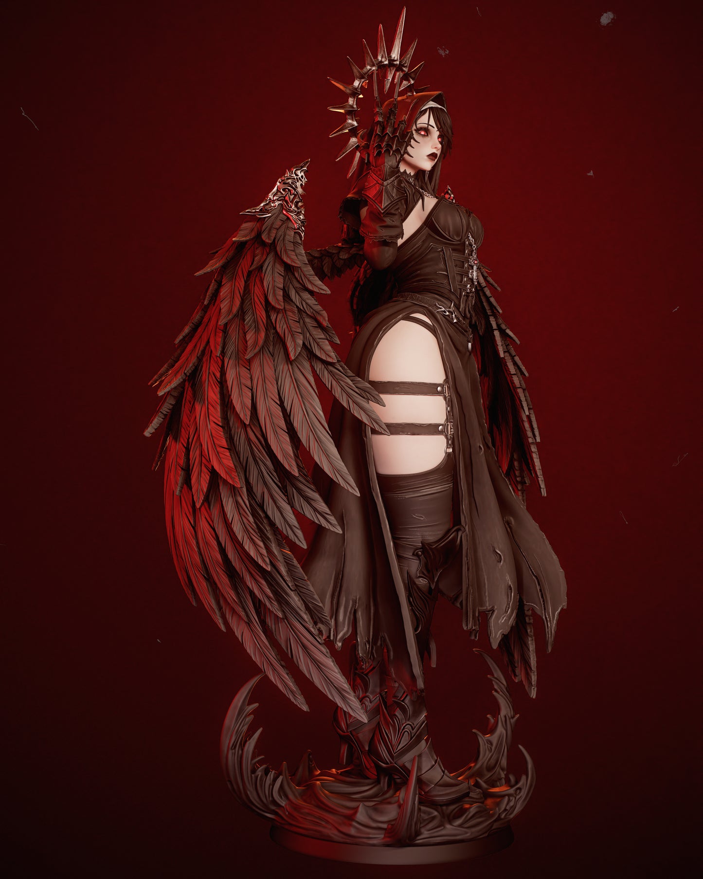 Corrupted Nun figure kit - Unpainted 3D printed resin model kit