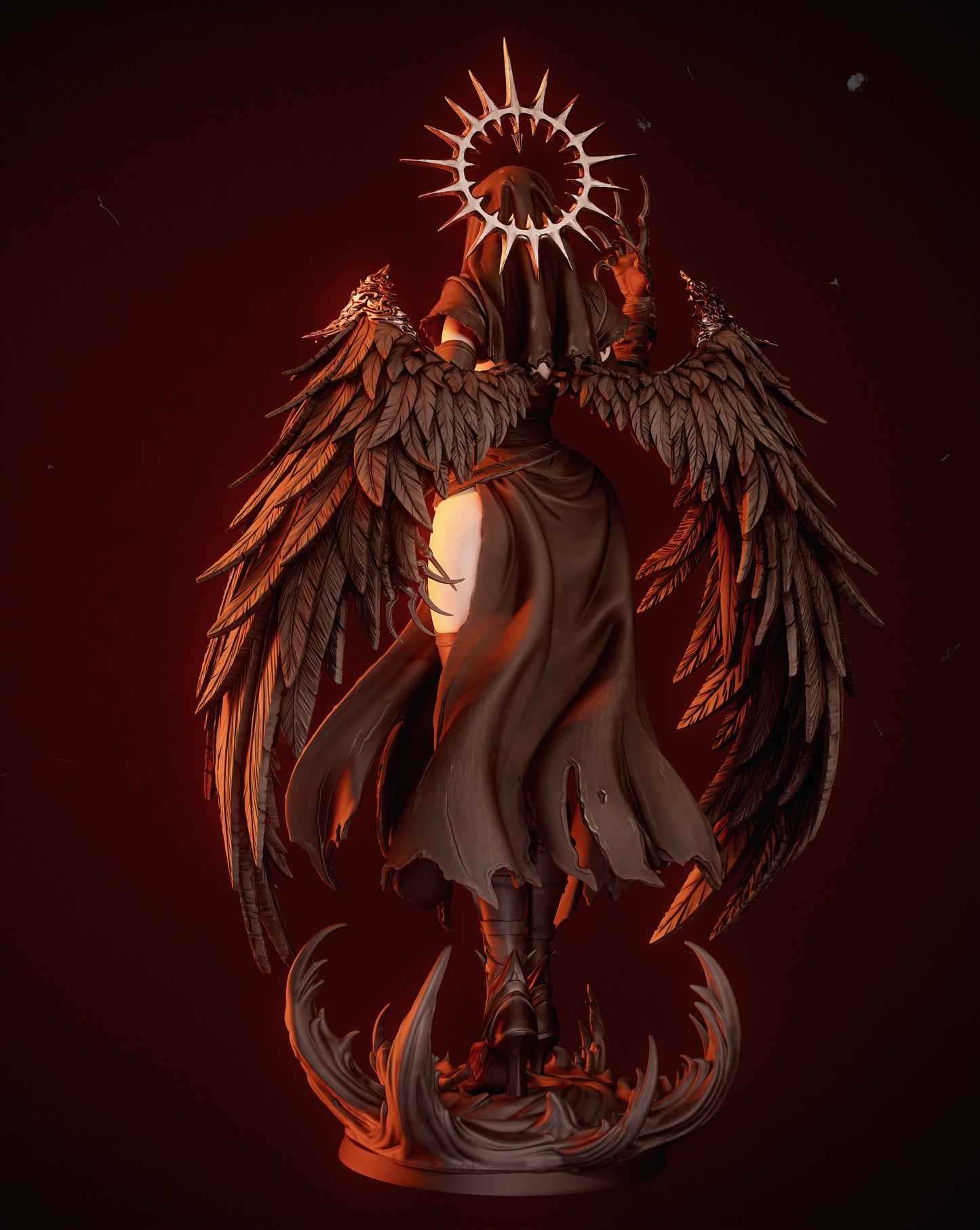 Corrupted Nun figure kit - Unpainted 3D printed resin model kit