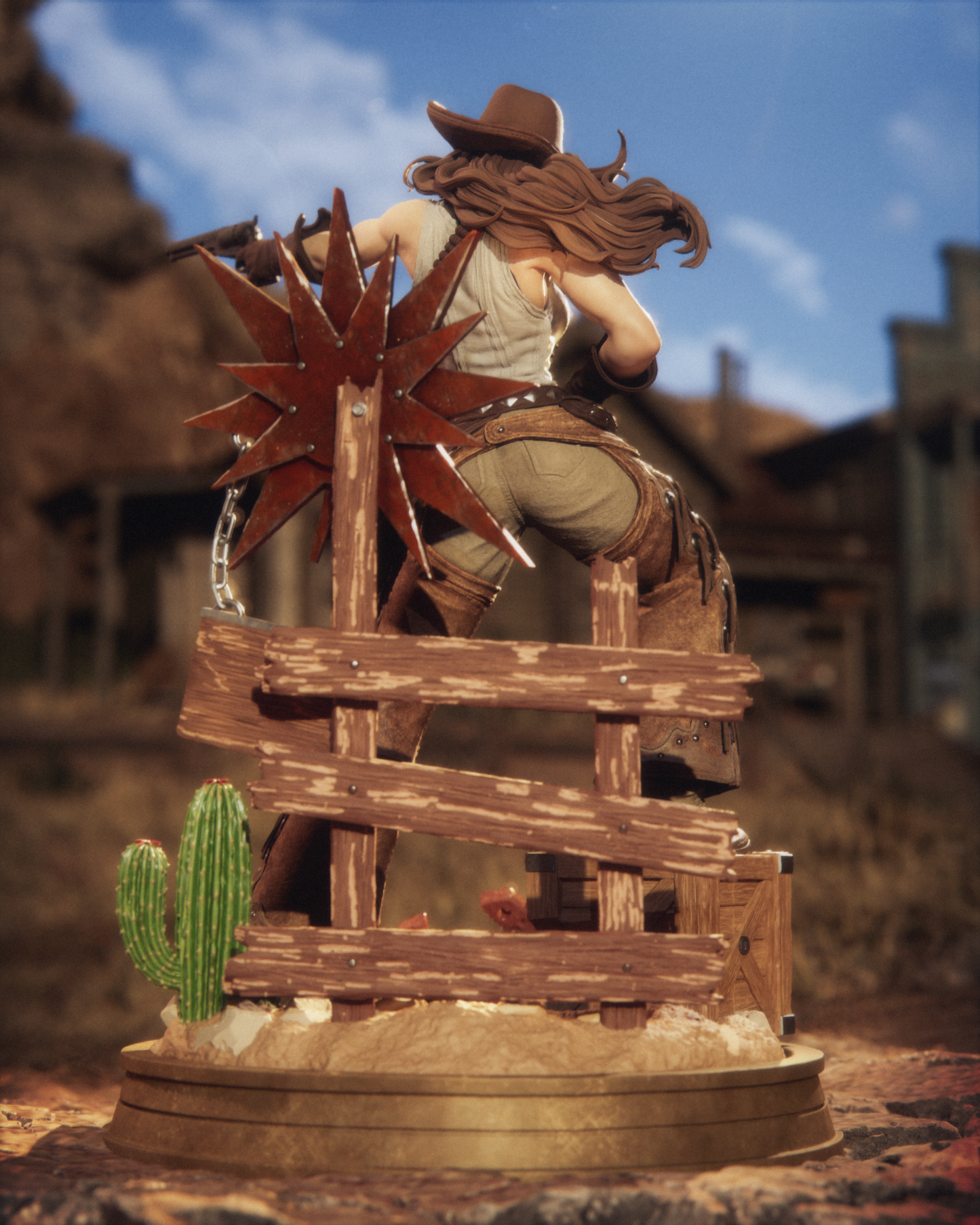 Cowgirl Rogue Style X-Men Unpainted Resin Garage Model Kit (1/6-1/12)