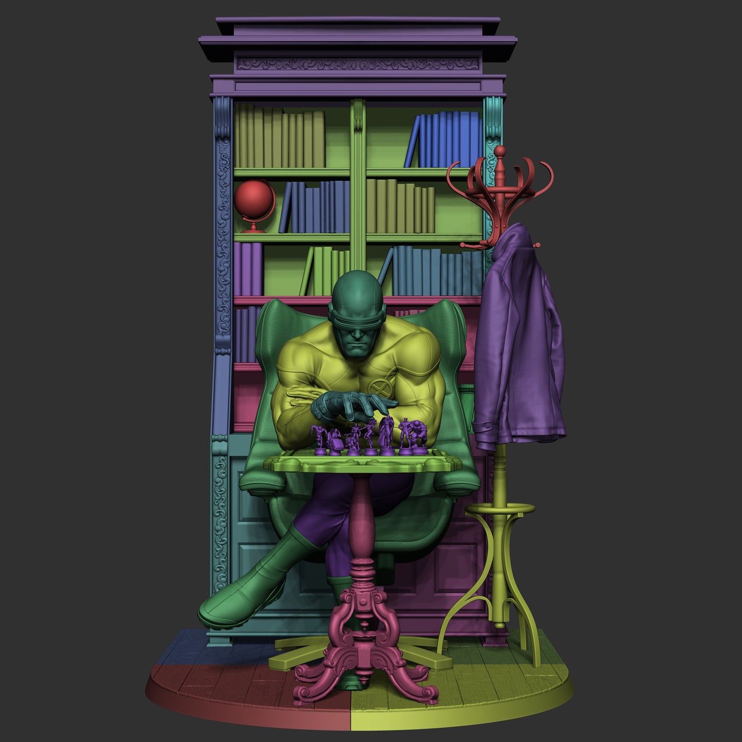 Cyclops Style Master Strategist – Unpainted 3D Printed Model Kit