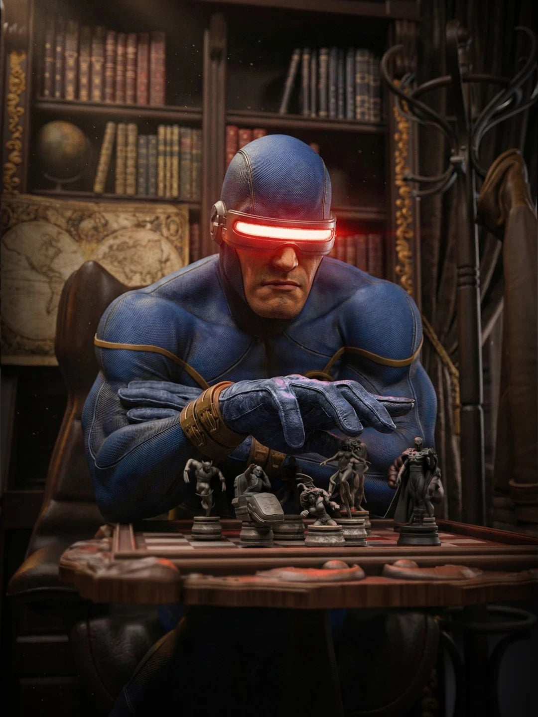 Cyclops Style Master Strategist – Unpainted 3D Printed Model Kit
