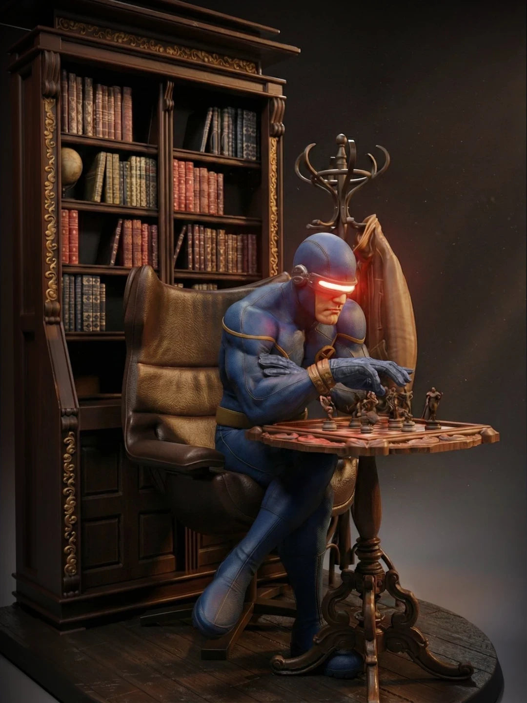 Cyclops Style Master Strategist – Unpainted 3D Printed Model Kit