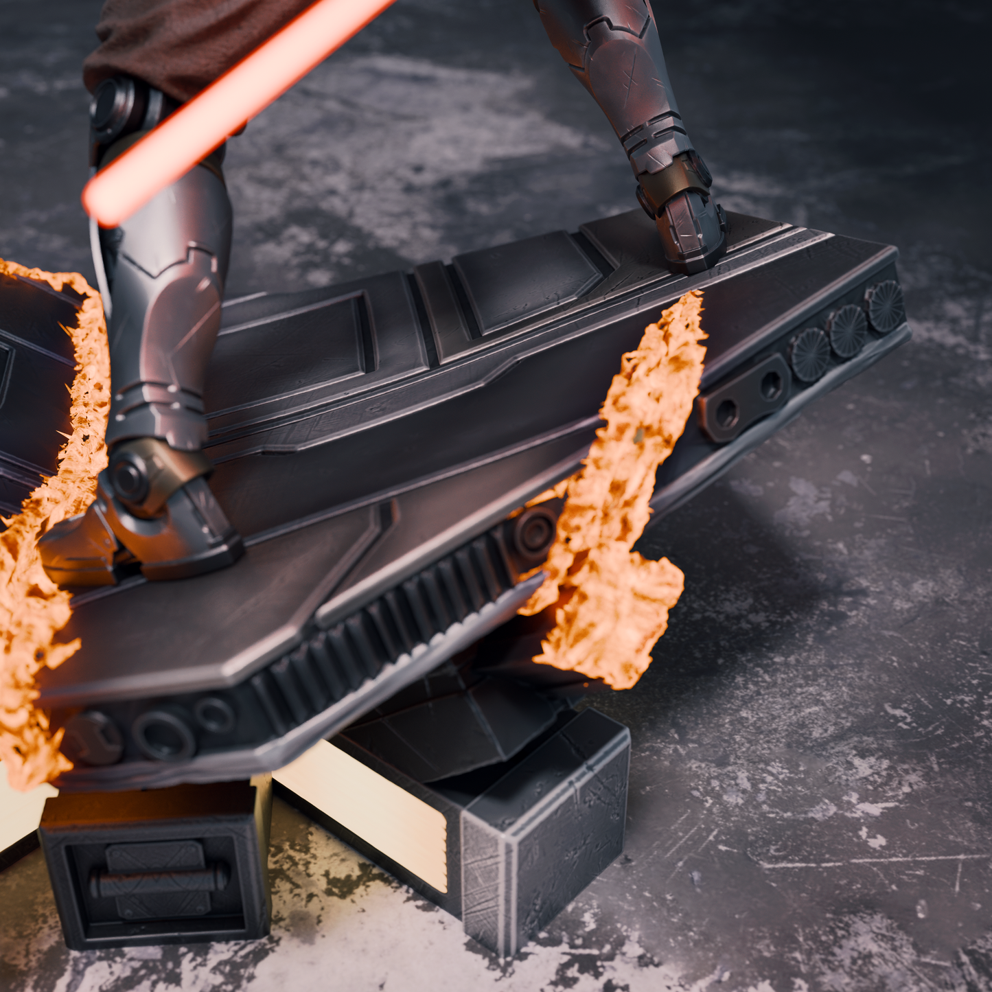 Ahsoka and Maul style Sci-Fi Dual Warrior resin kit – Unpainted 3D Printed Model kit