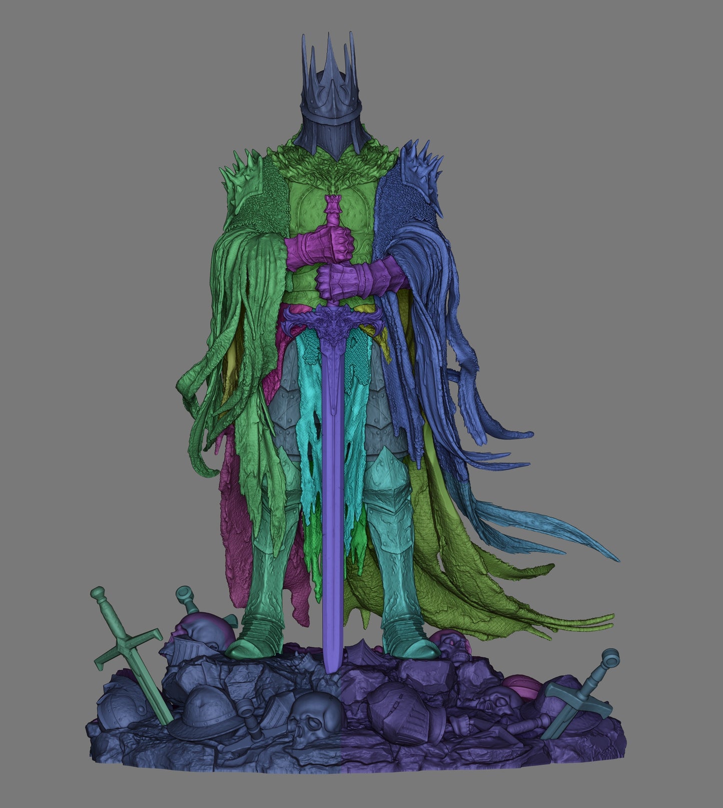 Death Knight OC – Unpainted 3D Printed Model Kit