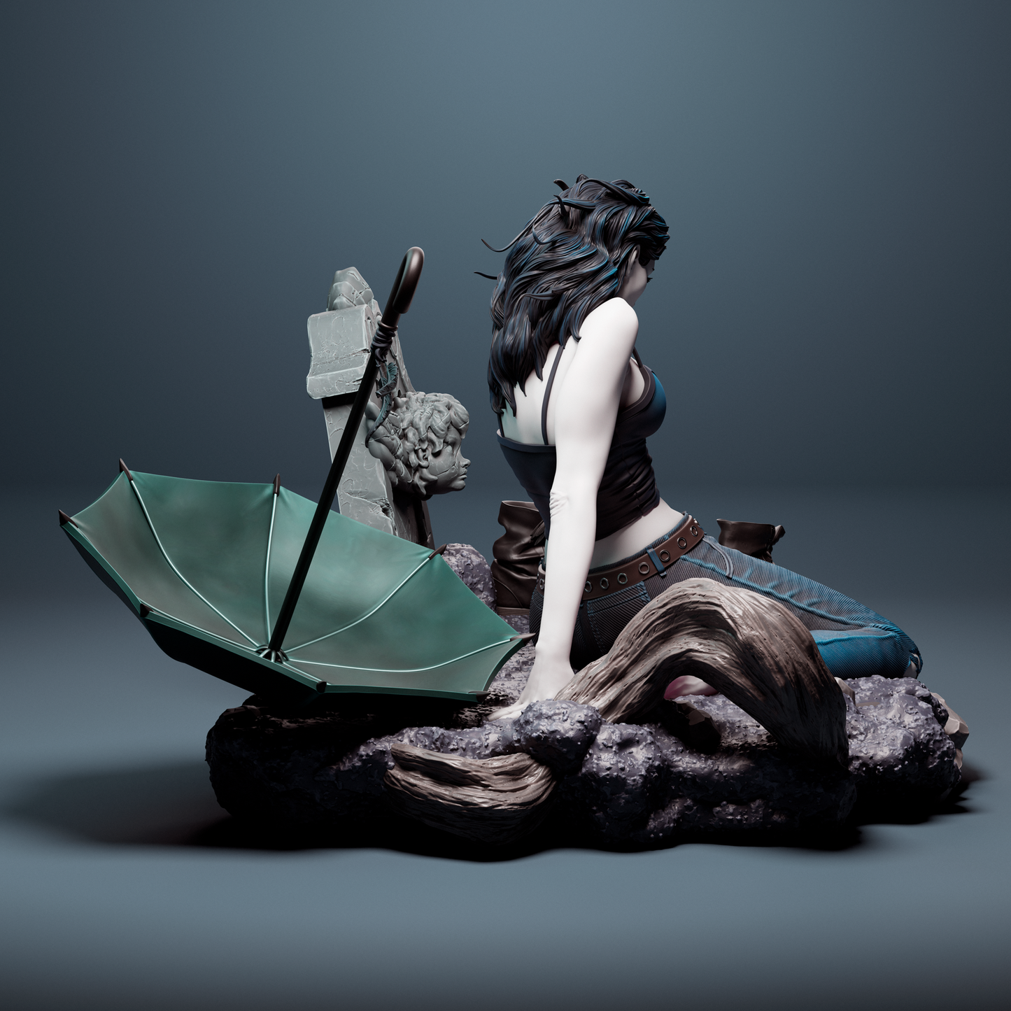 Death style Endless Muse Girl resin kit – Unpainted 3D Printed Model kit