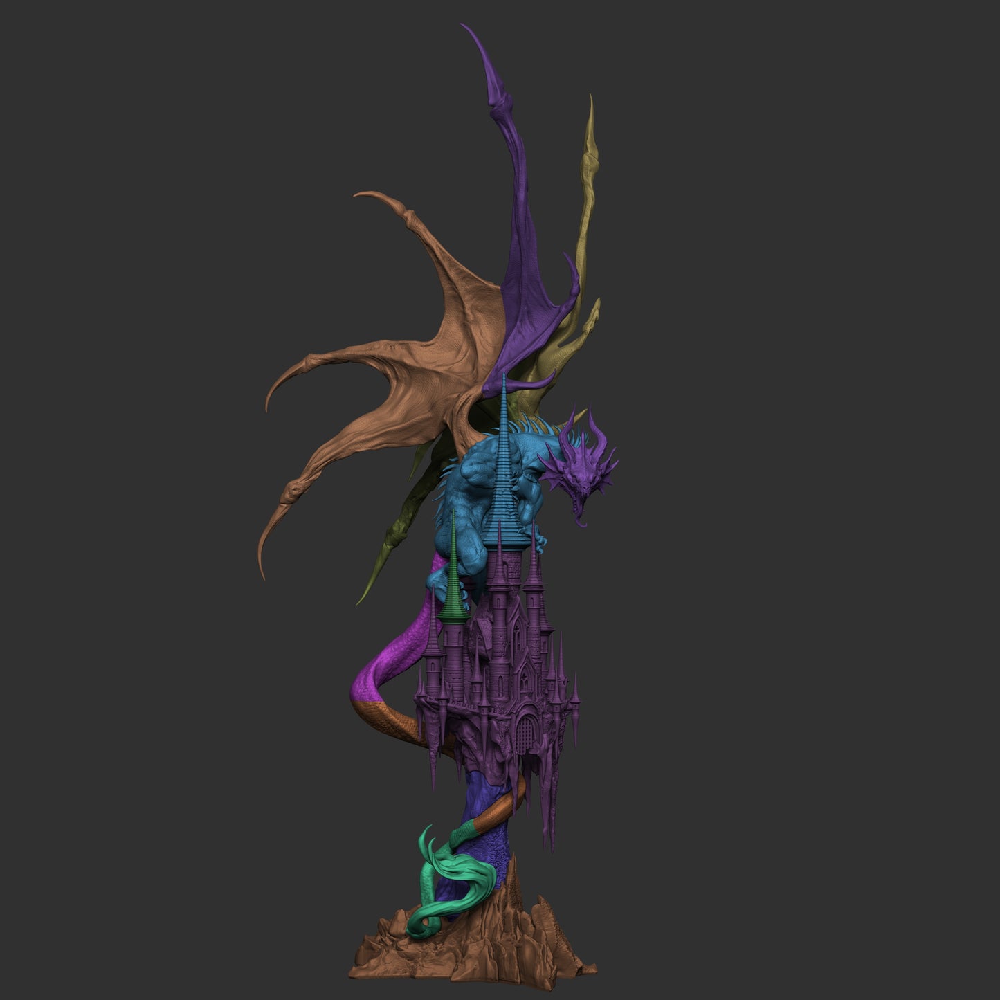 Dragon OC – Unpainted 3D Printed Model Kit