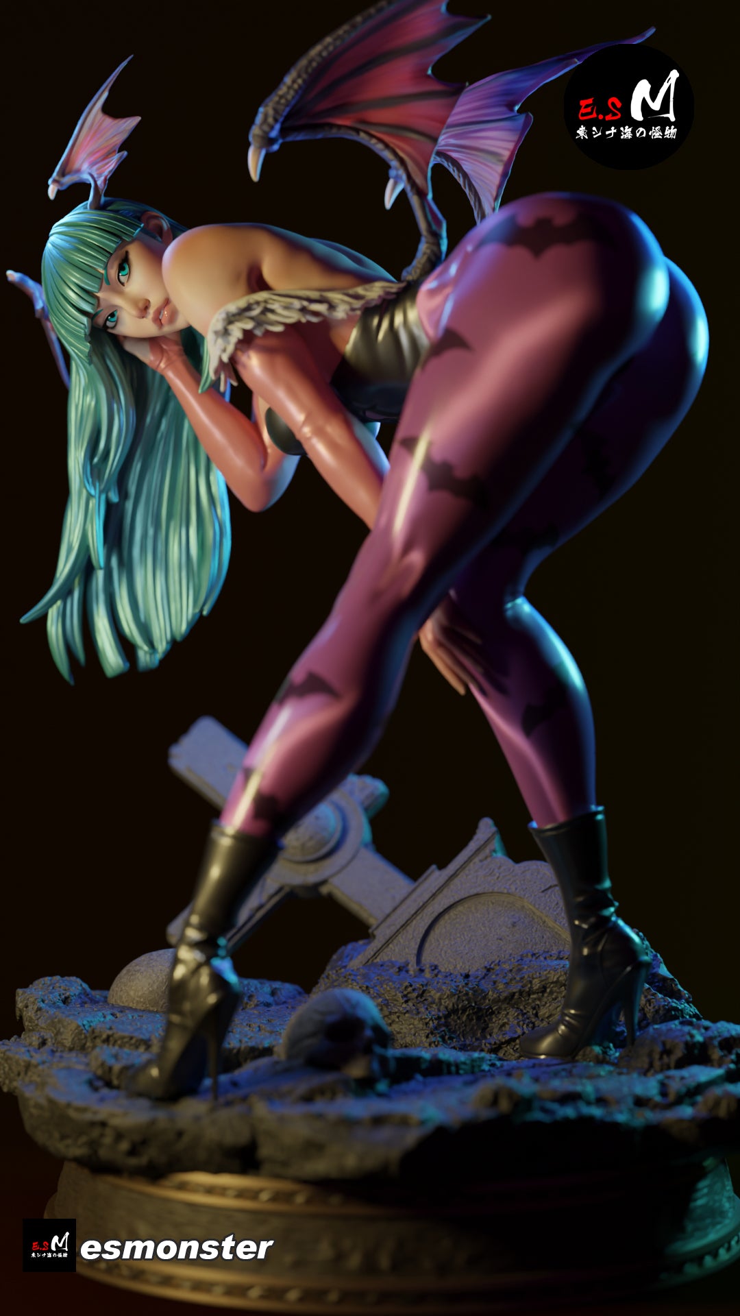 Looking Back Morrigan Style Darkstalkers Unpainted Resin Kit (1/6-1/12)