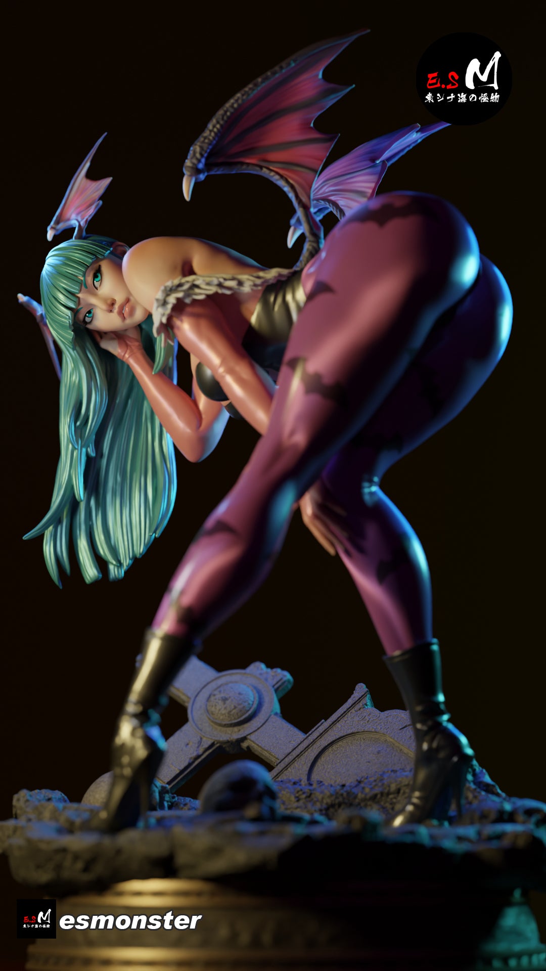 Looking Back Morrigan Style Darkstalkers Unpainted Resin Kit (1/6-1/12)