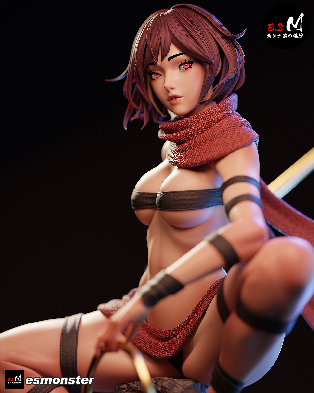 Relic Huntress Jin Fantasy Unpainted Resin Garage Model Kit (1/6-1/12)