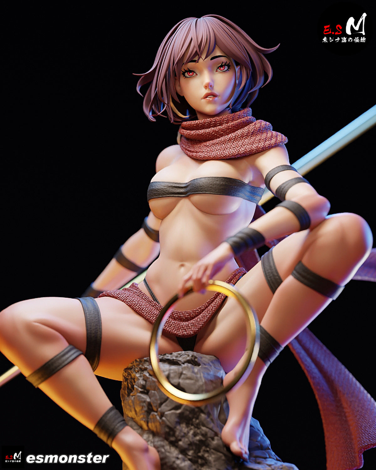 Relic Huntress Jin Fantasy Unpainted Resin Garage Model Kit (1/6-1/12)