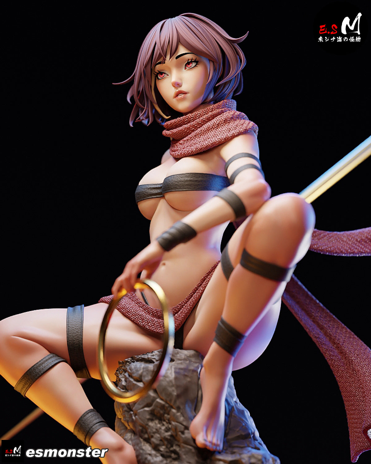 Relic Huntress Jin Fantasy Unpainted Resin Garage Model Kit (1/6-1/12)