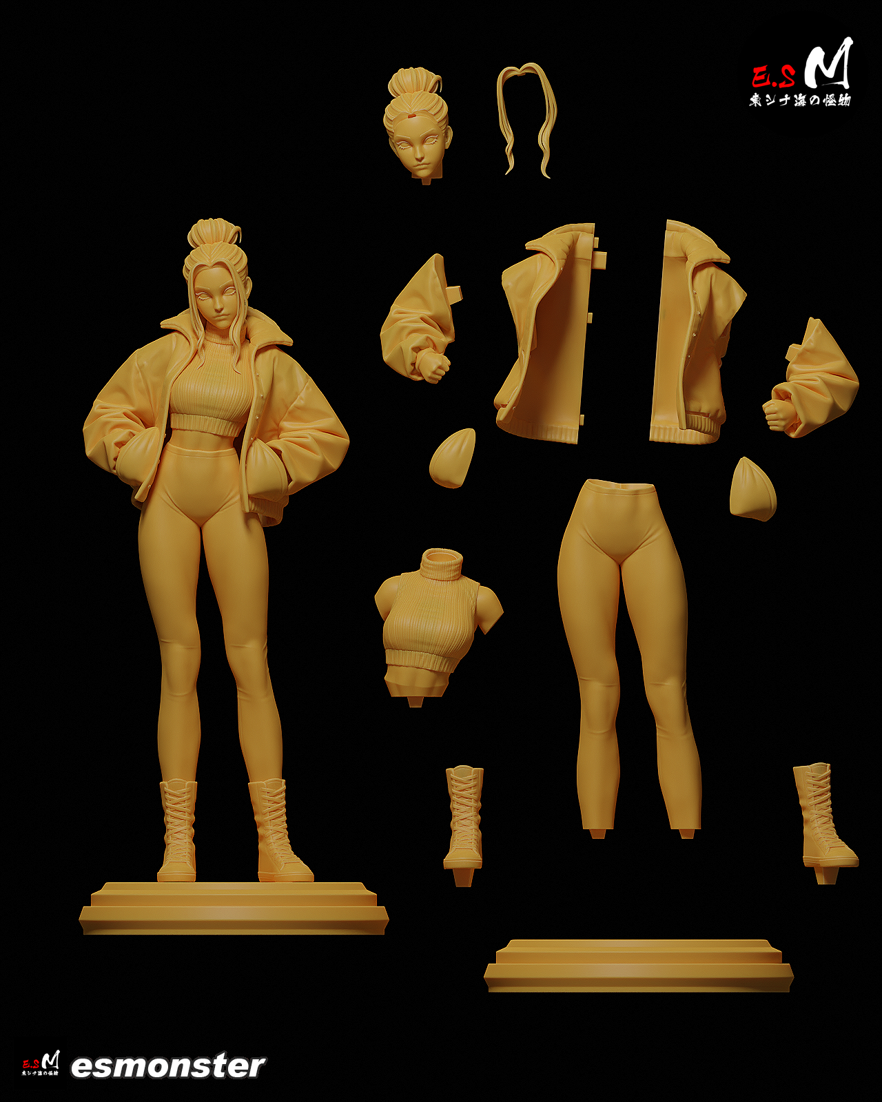 Monkey Heir Streetwear Journey West Unpainted Resin Garage Kit (1/6-1/12)