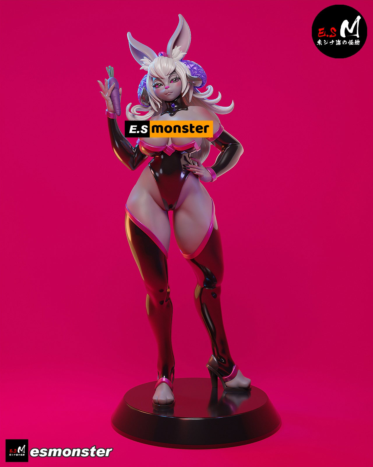 Bunny Queen Empress Celestine Fantasy Unpainted Resin Garage Model Kit (1/6-1/12