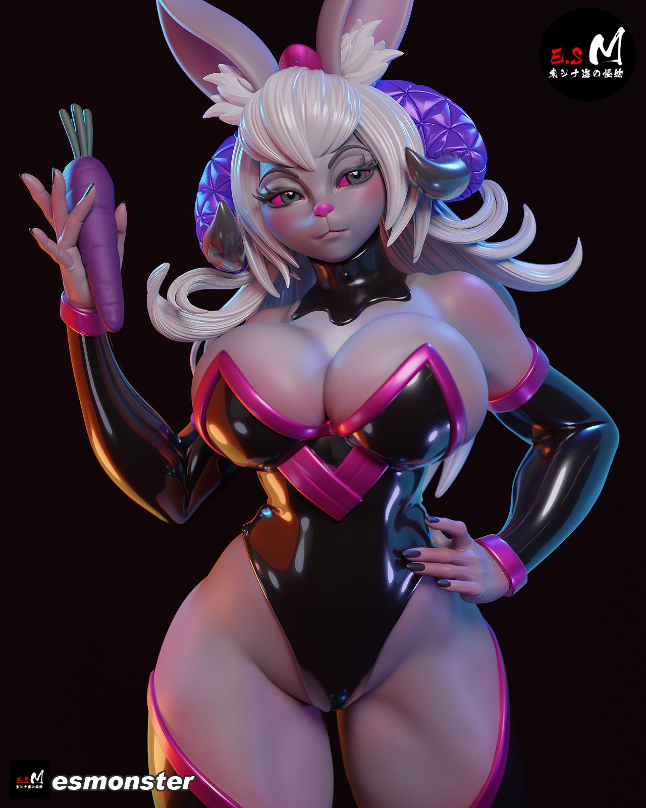 Bunny Queen Empress Celestine Fantasy Unpainted Resin Garage Model Kit (1/6-1/12