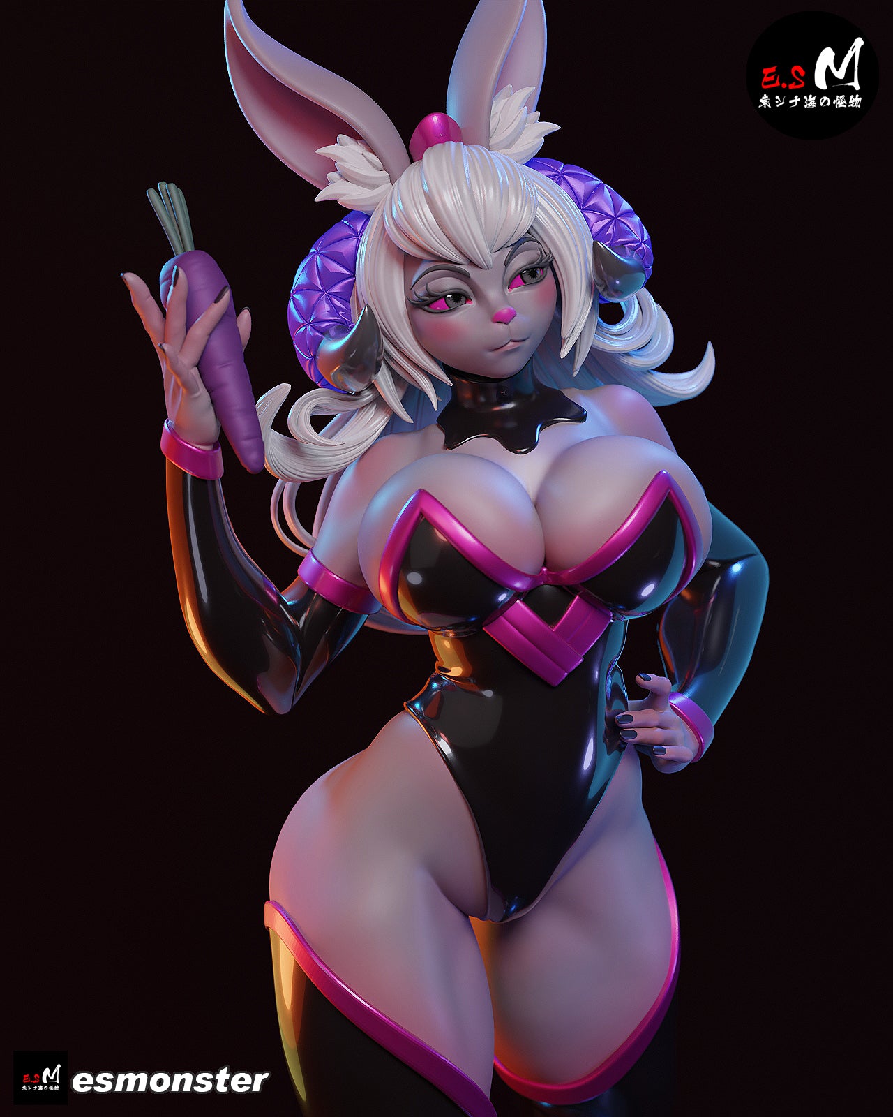 Bunny Queen Empress Celestine Fantasy Unpainted Resin Garage Model Kit (1/6-1/12