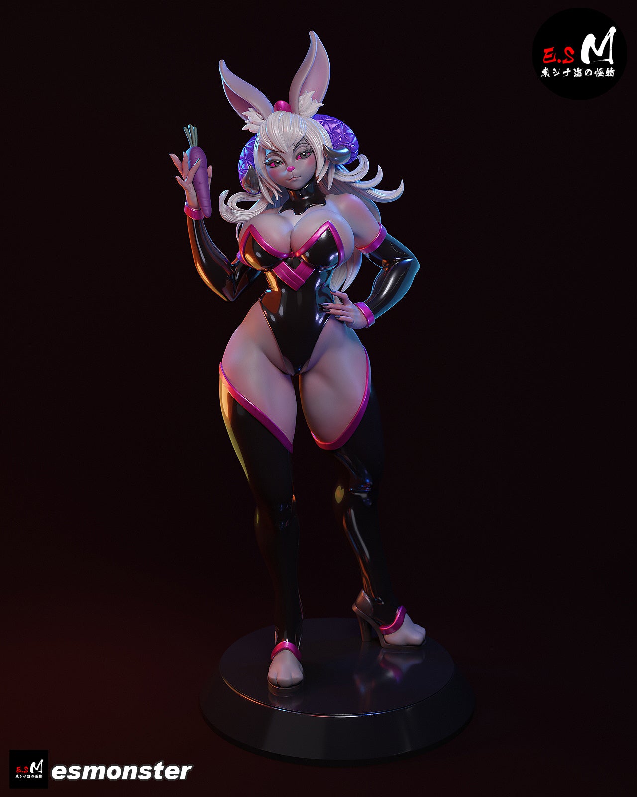 Bunny Queen Empress Celestine Fantasy Unpainted Resin Garage Model Kit (1/6-1/12
