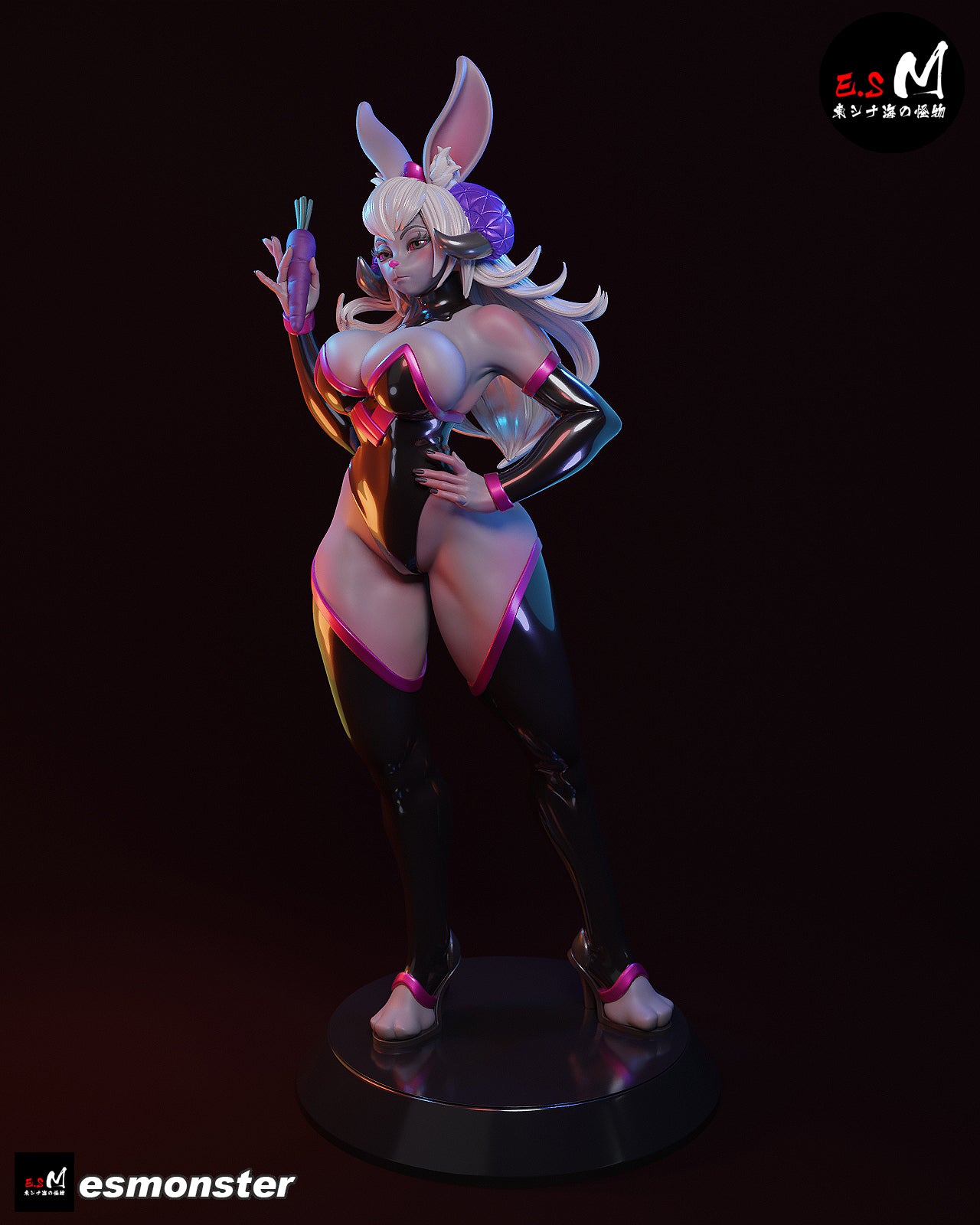 Bunny Queen Empress Celestine Fantasy Unpainted Resin Garage Model Kit (1/6-1/12