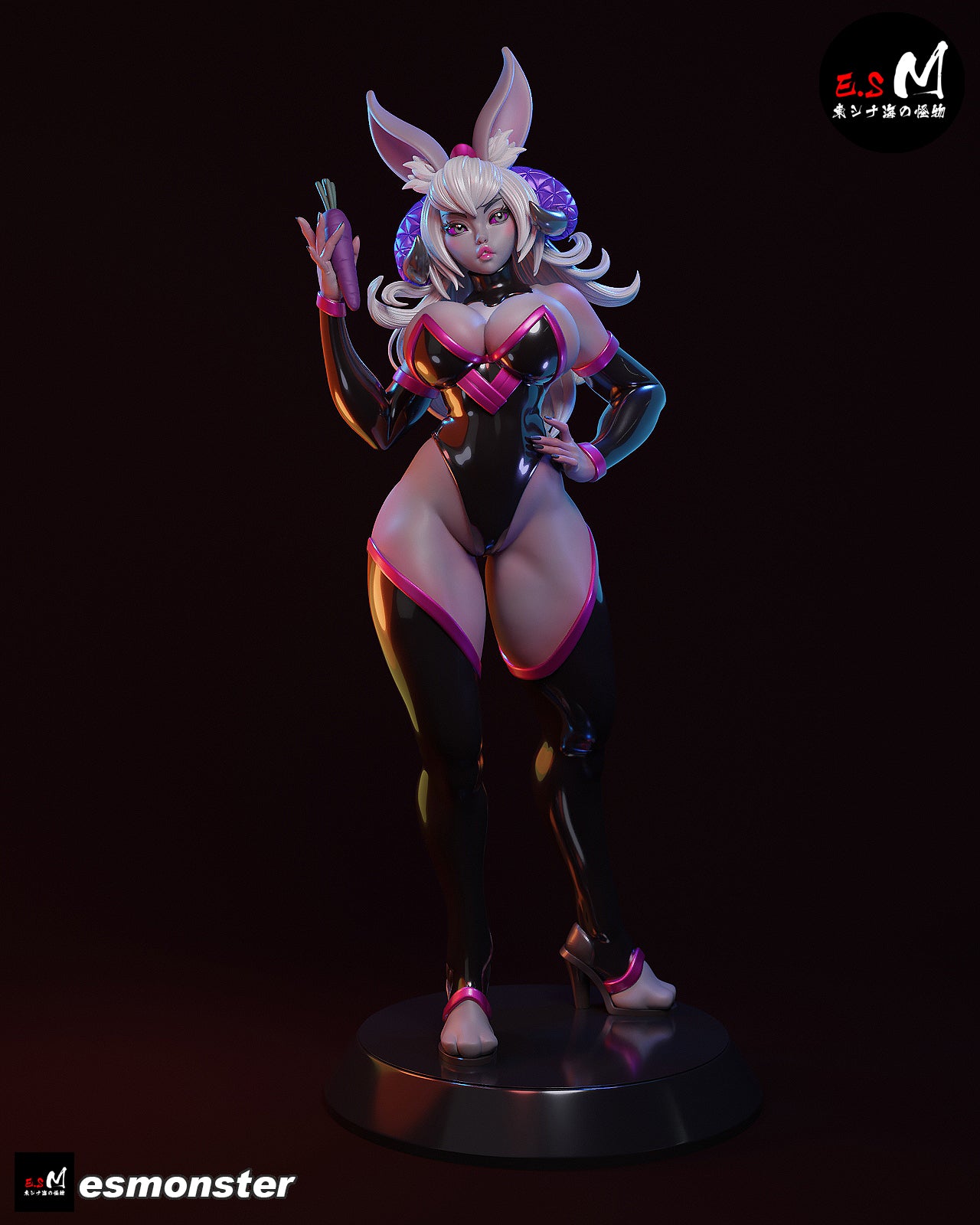 Bunny Queen Empress Celestine Fantasy Unpainted Resin Garage Model Kit (1/6-1/12