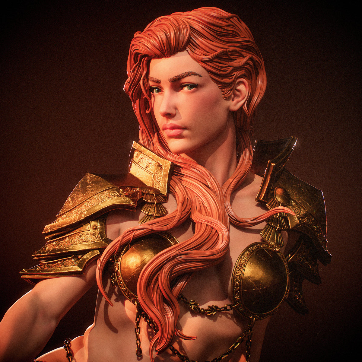 Ember Queen Sword & Sorcery Fantasy Unpainted Resin Garage Kit (1/6-1/12)