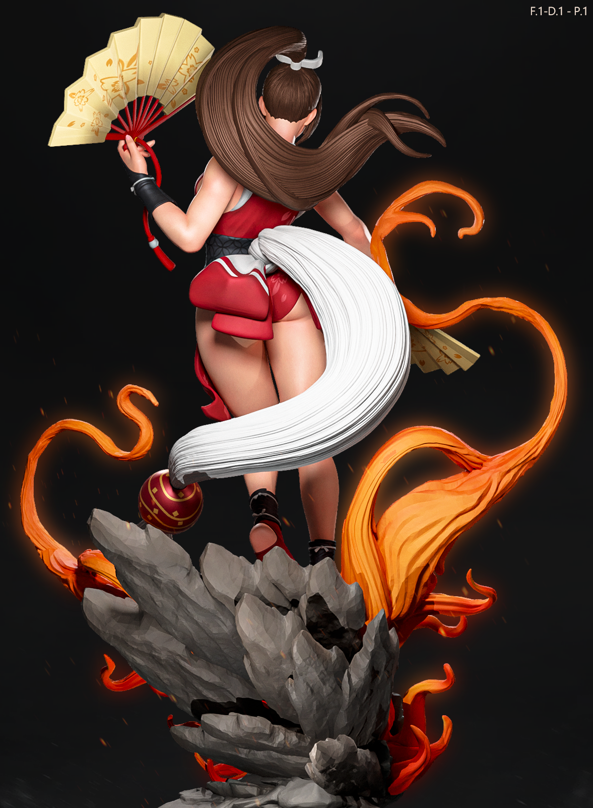 Mai Shiranui Classic Style KOF Unpainted Resin Garage Model Kit (1/6-1/12)