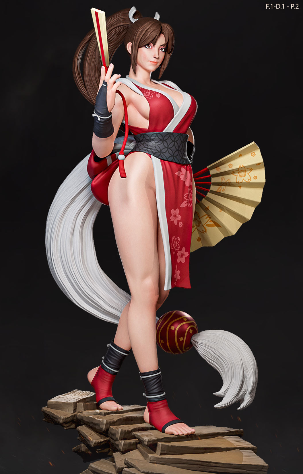 Mai Shiranui Classic Style KOF Unpainted Resin Garage Model Kit (1/6-1/12)