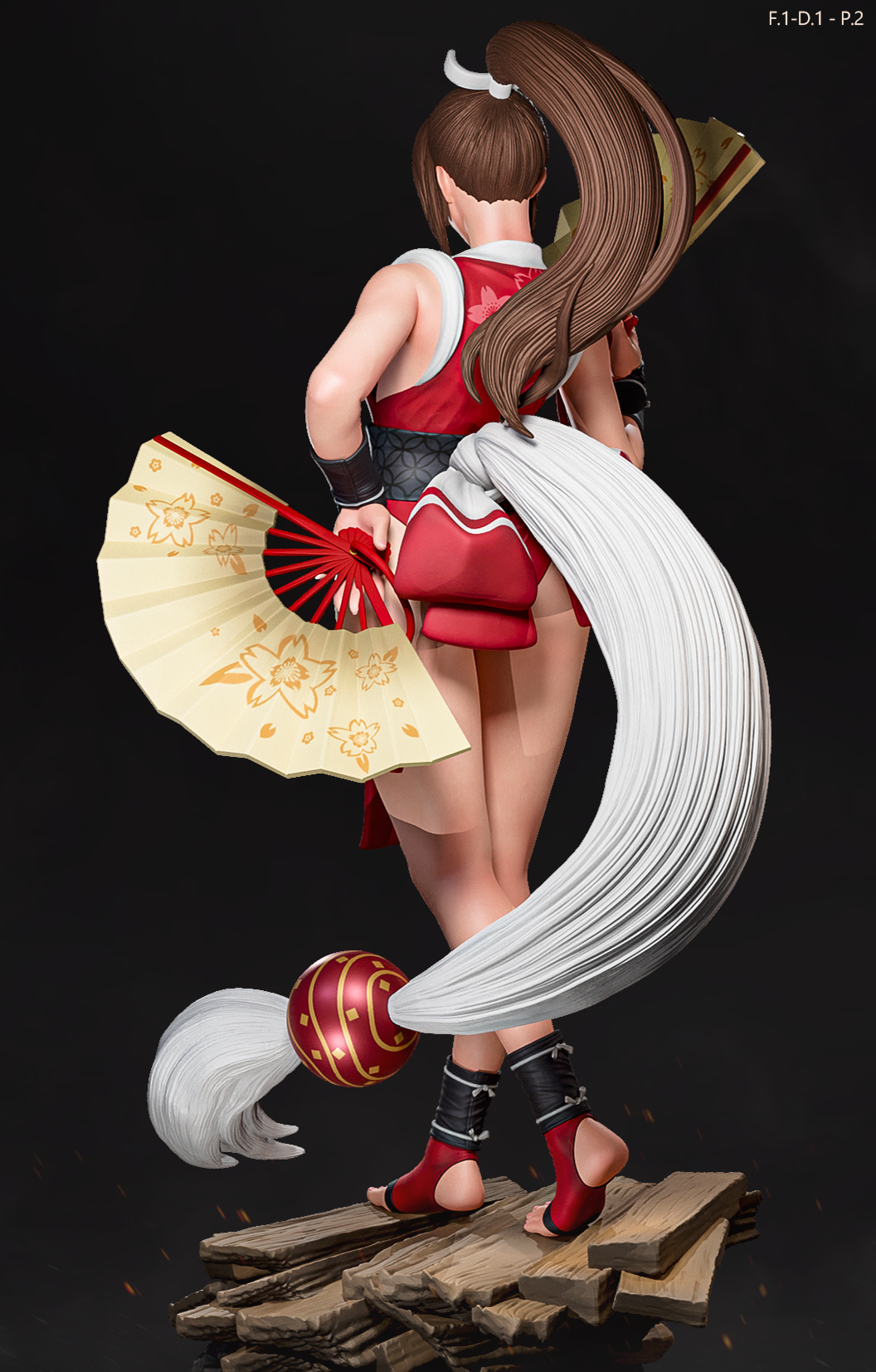 Mai Shiranui Classic Style KOF Unpainted Resin Garage Model Kit (1/6-1/12)