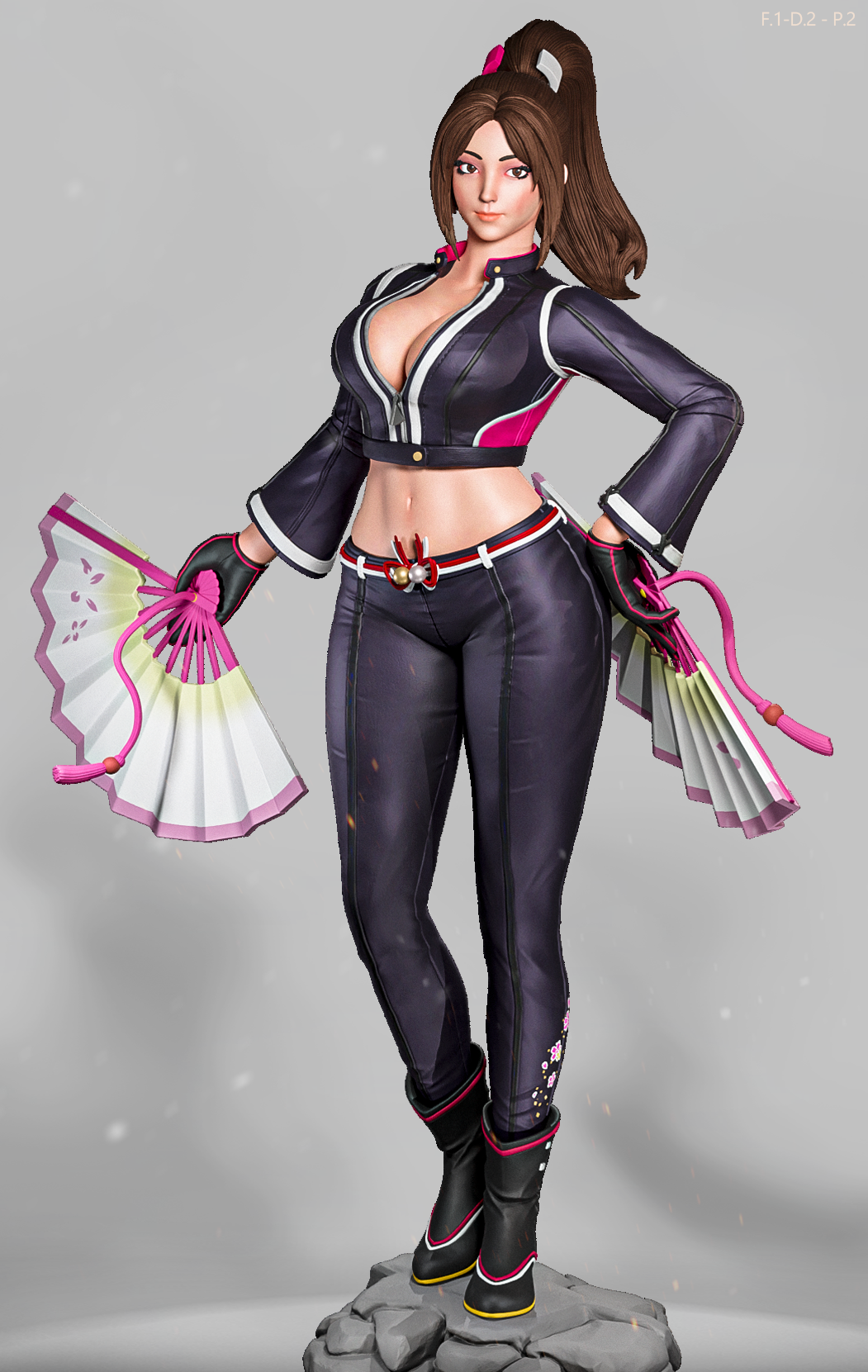 Mai Shiranui Streetwear Style KOF Unpainted Resin Garage Model Kit (1/6-1/12)