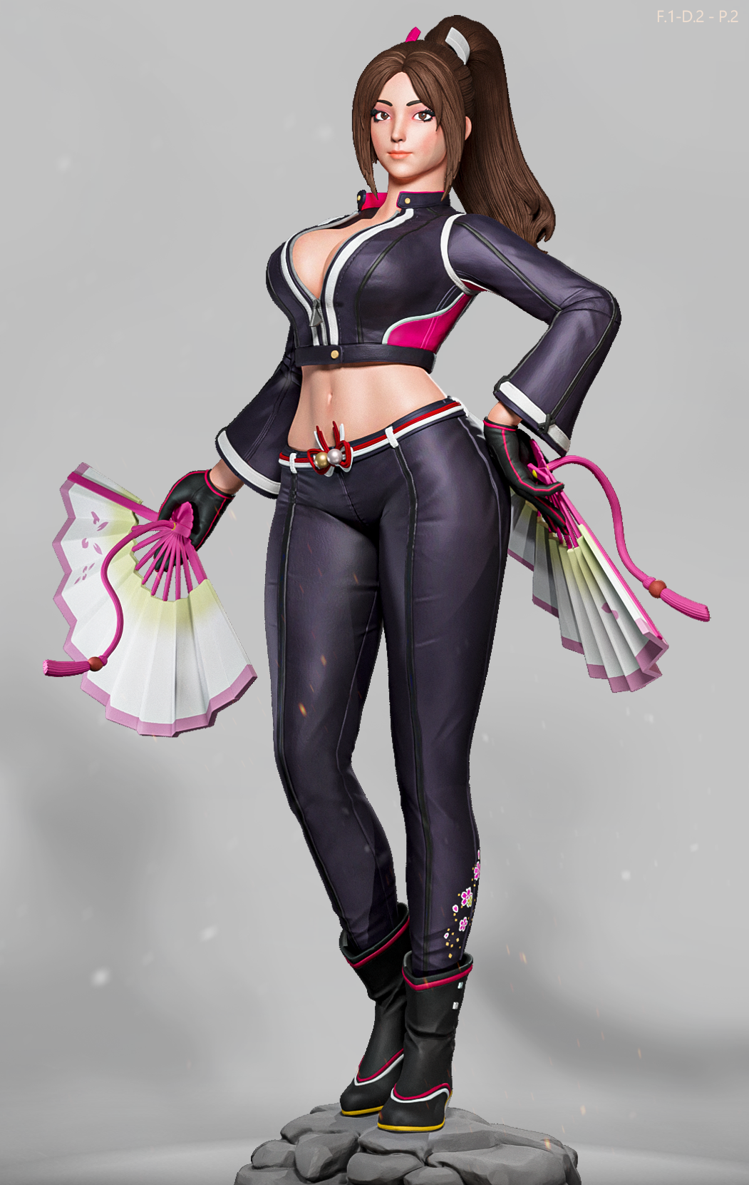 Mai Shiranui Streetwear Style KOF Unpainted Resin Garage Model Kit (1/6-1/12)