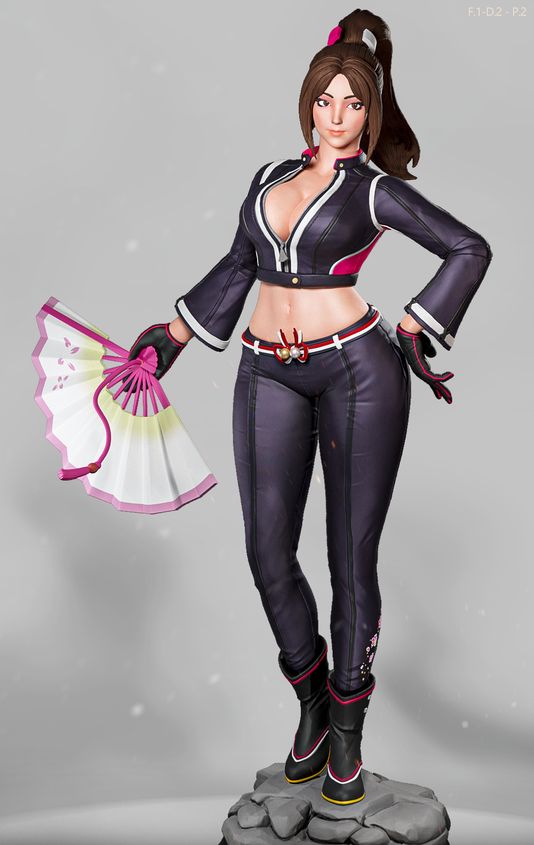 Mai Shiranui Streetwear Style KOF Unpainted Resin Garage Model Kit (1/6-1/12)